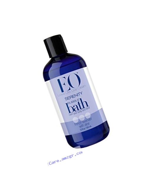 EO Botanical Bubble Bath, Serenity, French Lavender with Aloe, 12 Ounce (Pack of 3)