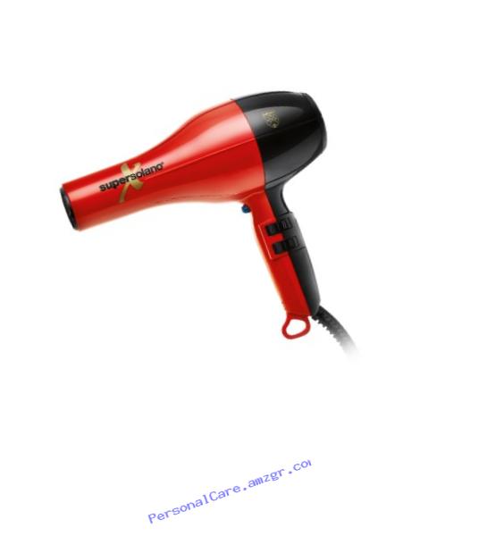 Solano Supersolanox Professional Hair Dryer, Red/Black