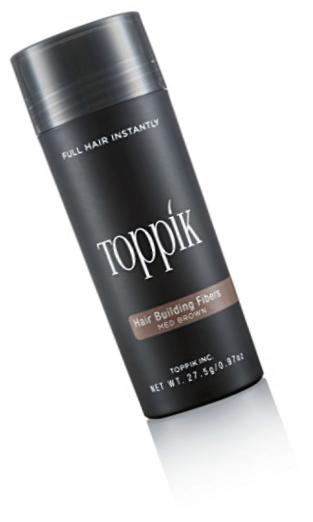 TOPPIK Hair Building Fibers, Medium Brown, 0.97 oz.