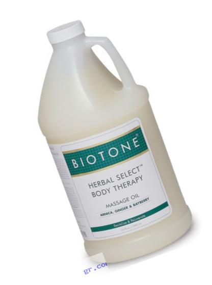 Biotone Herbal Select Massage Products Body Therapy Oil, 64 Ounce