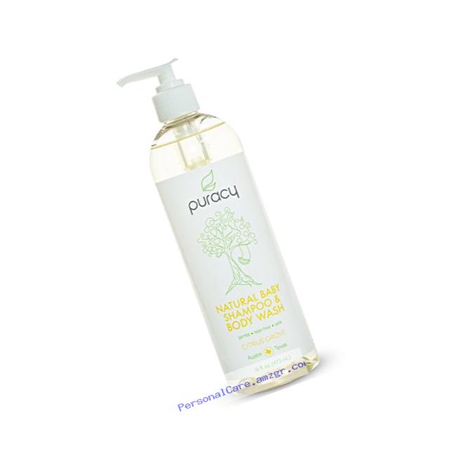 Puracy Natural Baby Shampoo & Body Wash - Sulfate-Free - THE BEST Bubble Bath - Developed By Doctors for Children of All Ages - Gentle - Tear-Free - Hypoallergenic - 16 ounce bottle