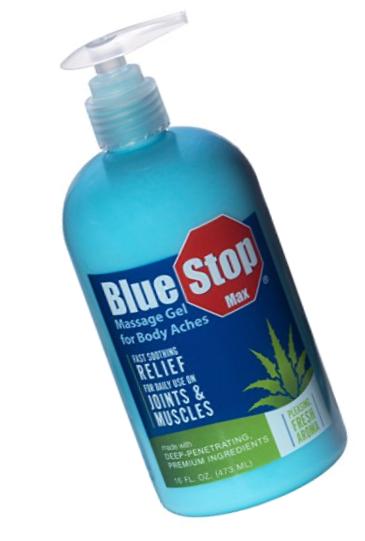 Blue Stop Max Massage Gel for Body Aches,16oz