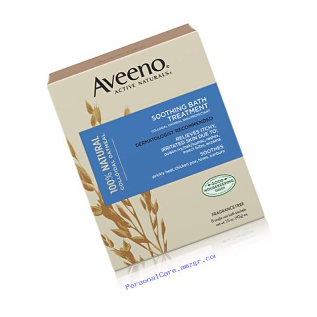 Aveeno Soothing Bath Treatment For Itchy, Irritated Skin, 8 Count